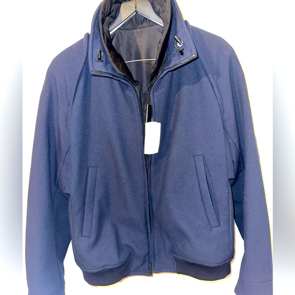 Jil Sander winter coat - size 48, Color: Med Blue - Picture 1 of 16